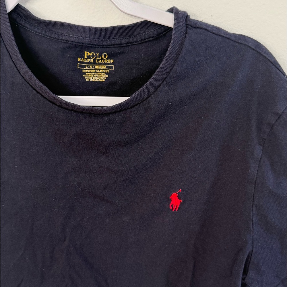 2 for $15 Ralph Lauren Blue T-Shirt with Red Logo